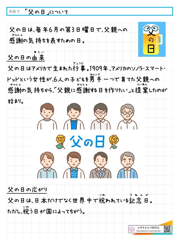 「父の日」について