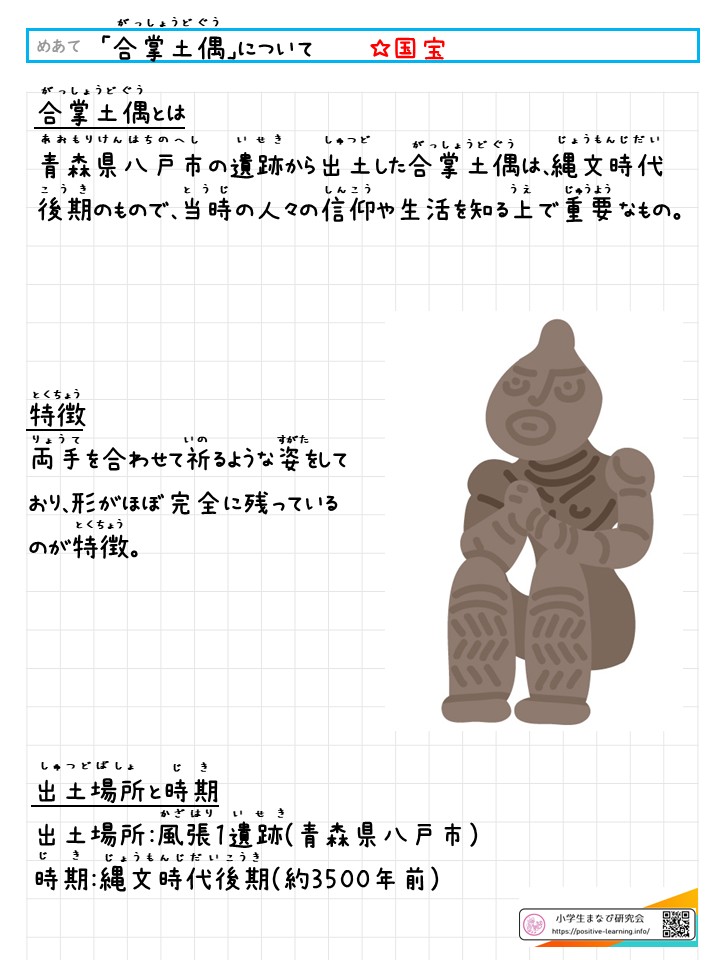 国宝「合掌土偶」について
